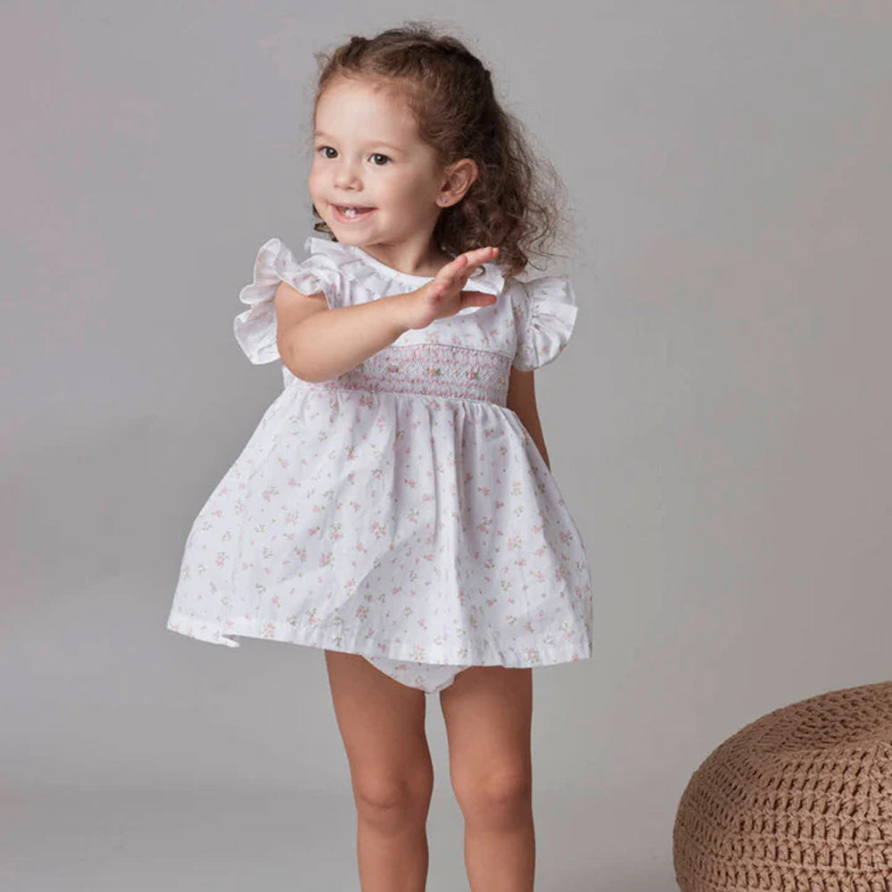 Smocked Mini Dress Set